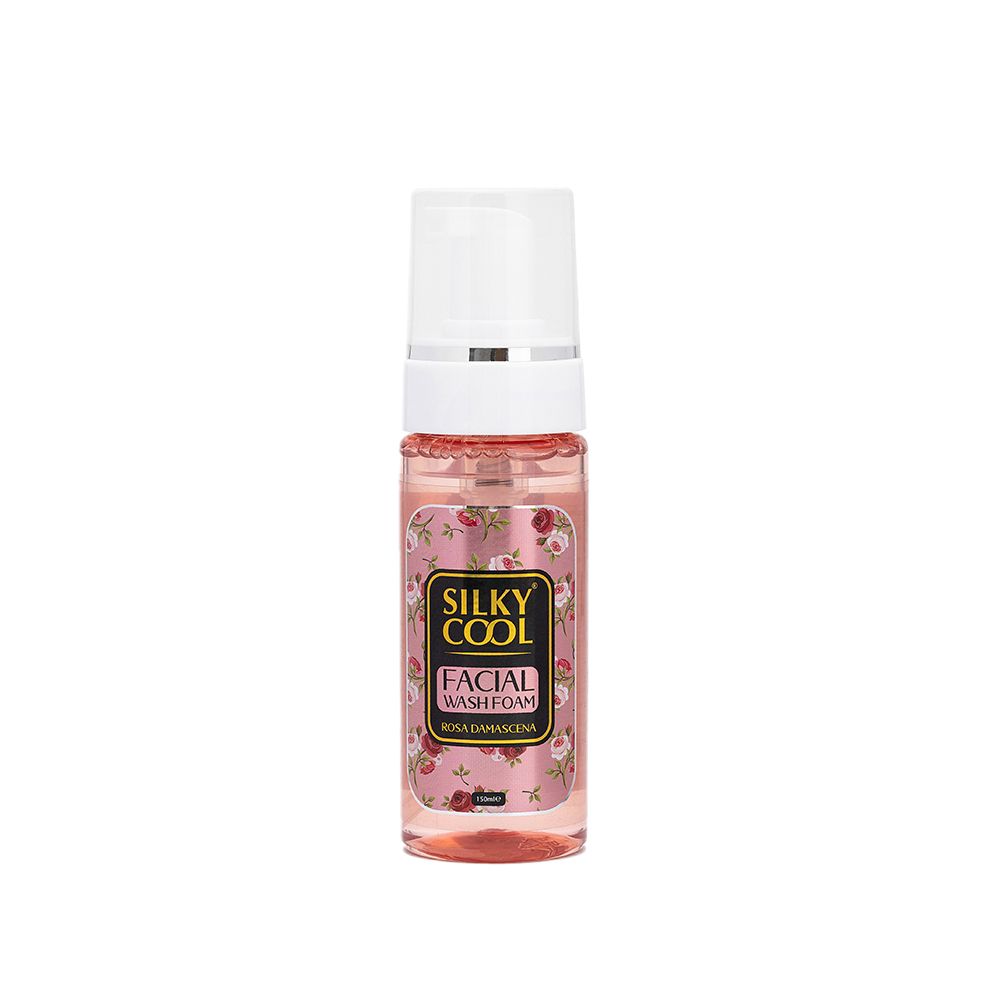 Silky Cool Face Wash Foam Rose Damascene 150ml
