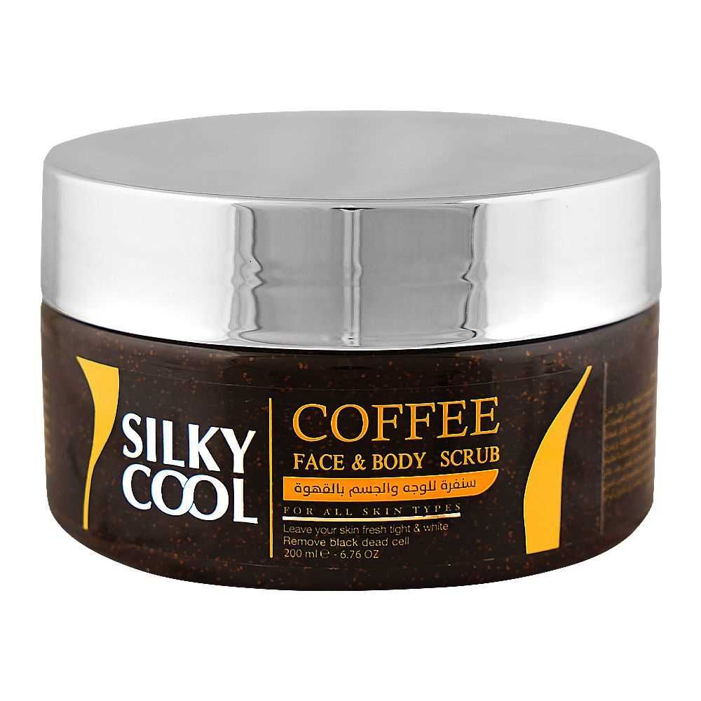 Silky Cool Face & Body Scrub Gel Coffee 200ml