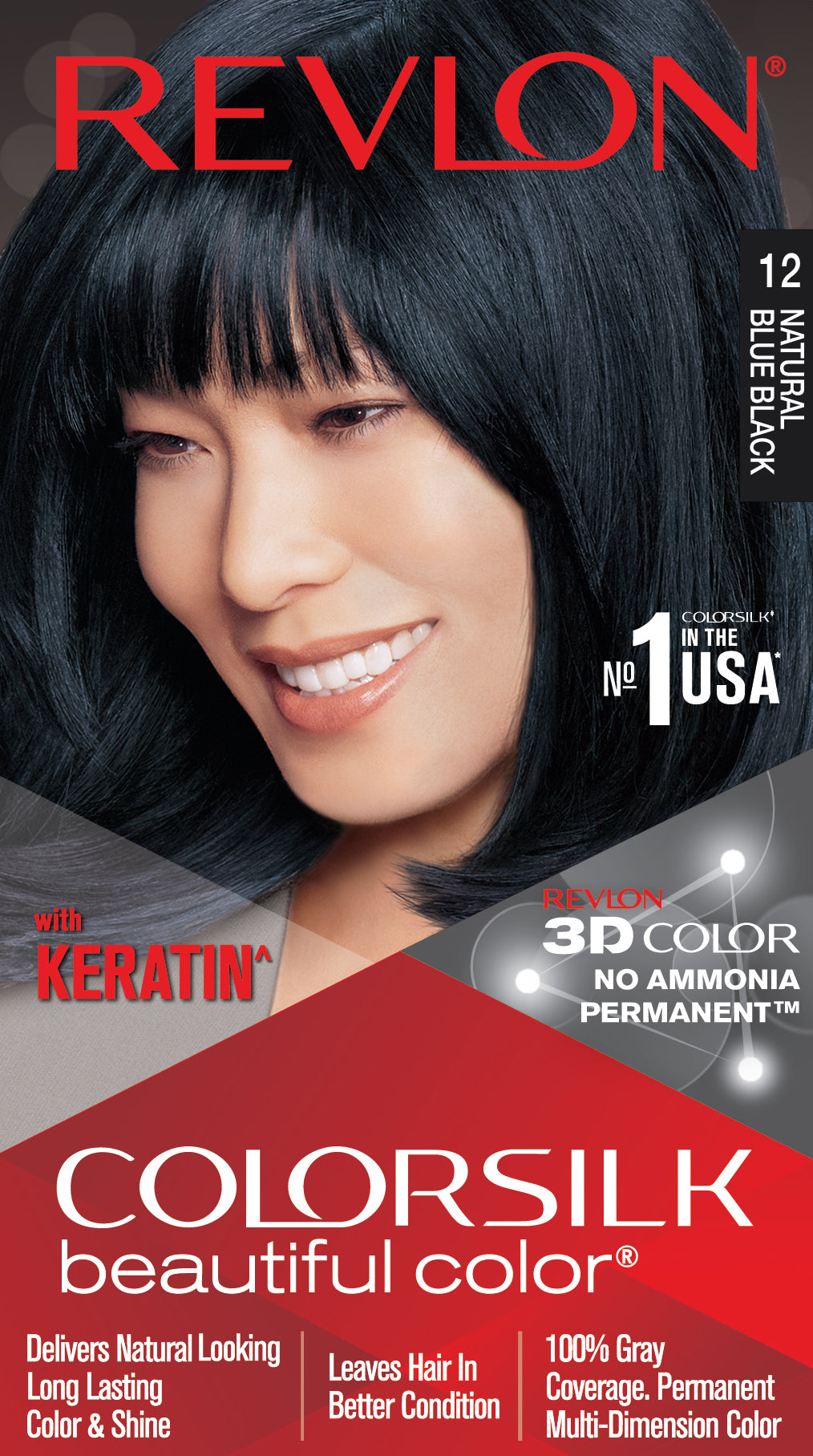 Revlon Colorsilk Natural Blue Black Hair Color 12