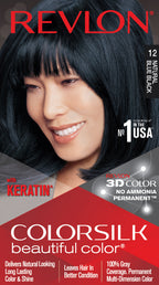 Revlon Colorsilk Natural Blue Black Hair Color 12