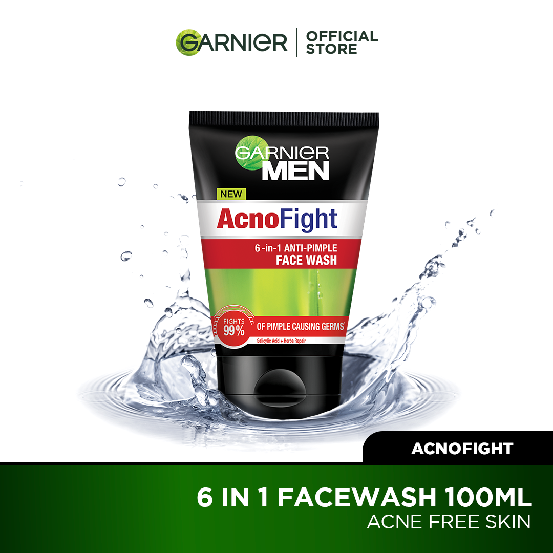 GARNIER MEN ACNO FIGHT ANTI-BACTERIA  FACEWASH-100ML