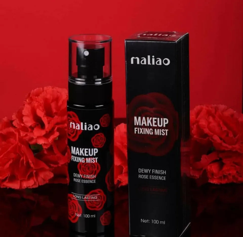 Maliao Makeup Fixing Mist Dewy Finish Rose Essence 100ml