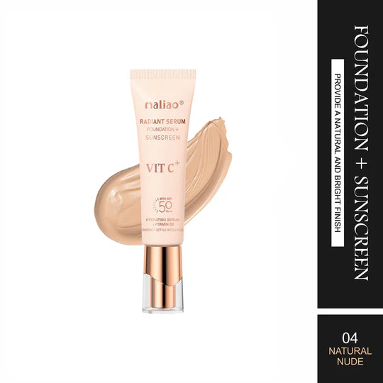 Maliao Foundation + Sunscreen - Natural Bright Finish for Radiant Skin M385