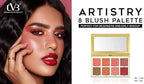 CVB ESSENTIALS 8COLORS BLUSH PALETTE C162