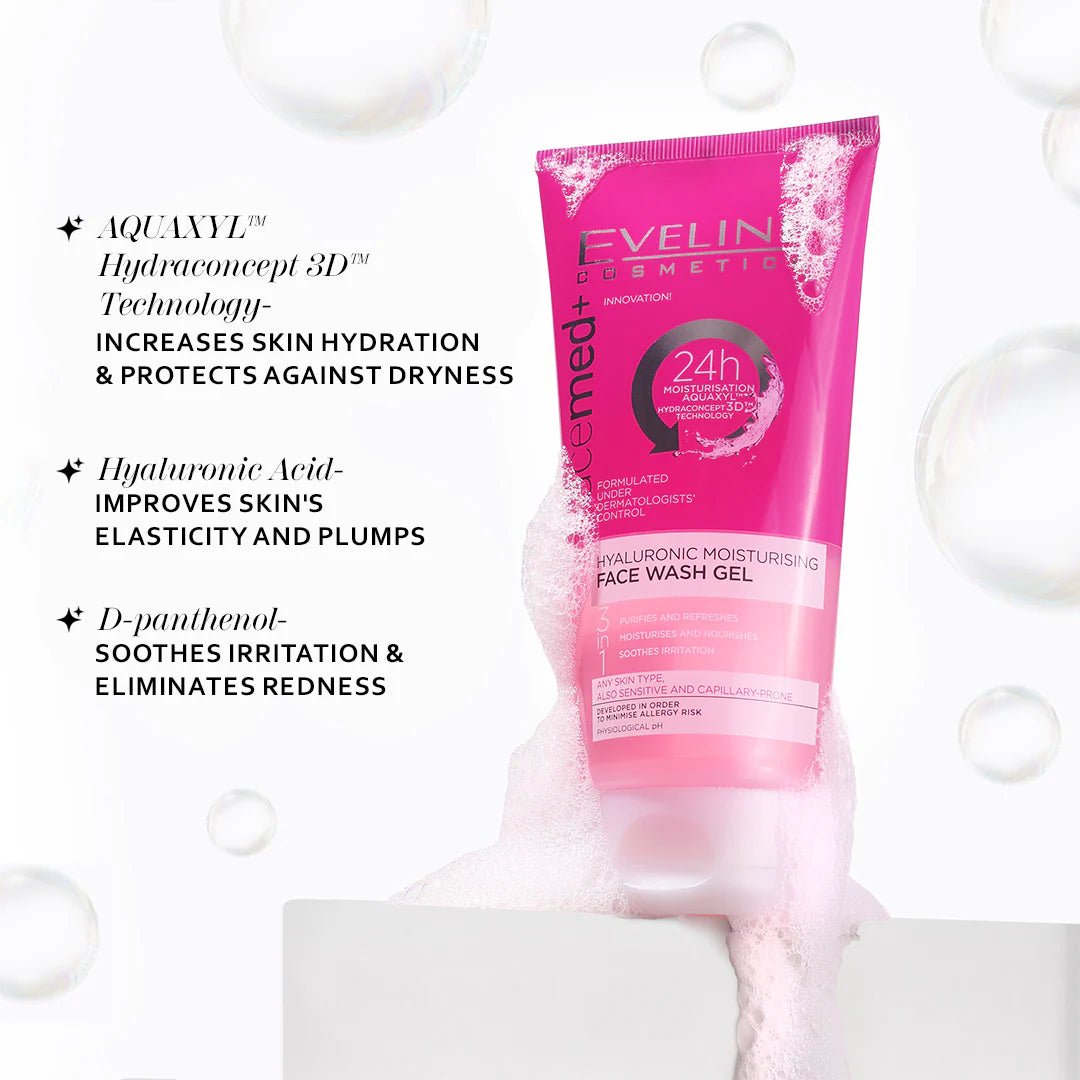 EVELINE Facemed+ Hyaluronic Face Wash Gel 150ML