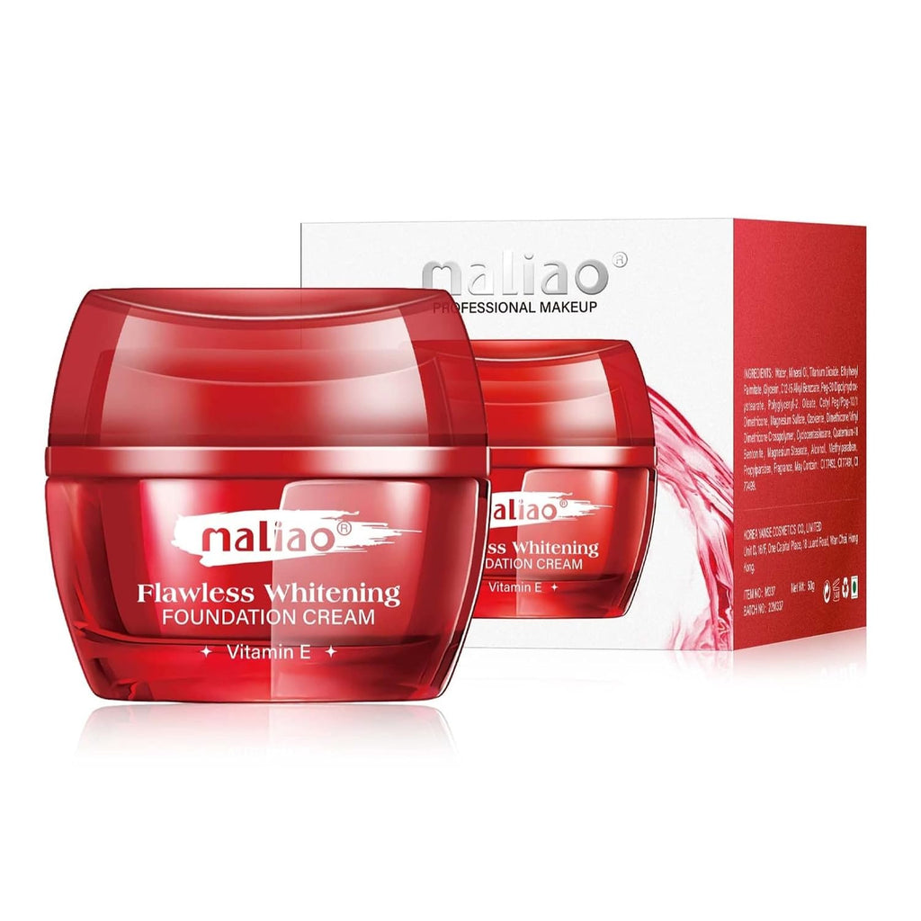 Maliao Flawless Whitening Foundation Cream with Vitamin E M337