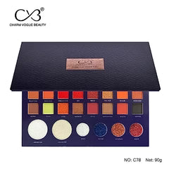 CVB 38 makeup palette colors +Highlighter Palatte