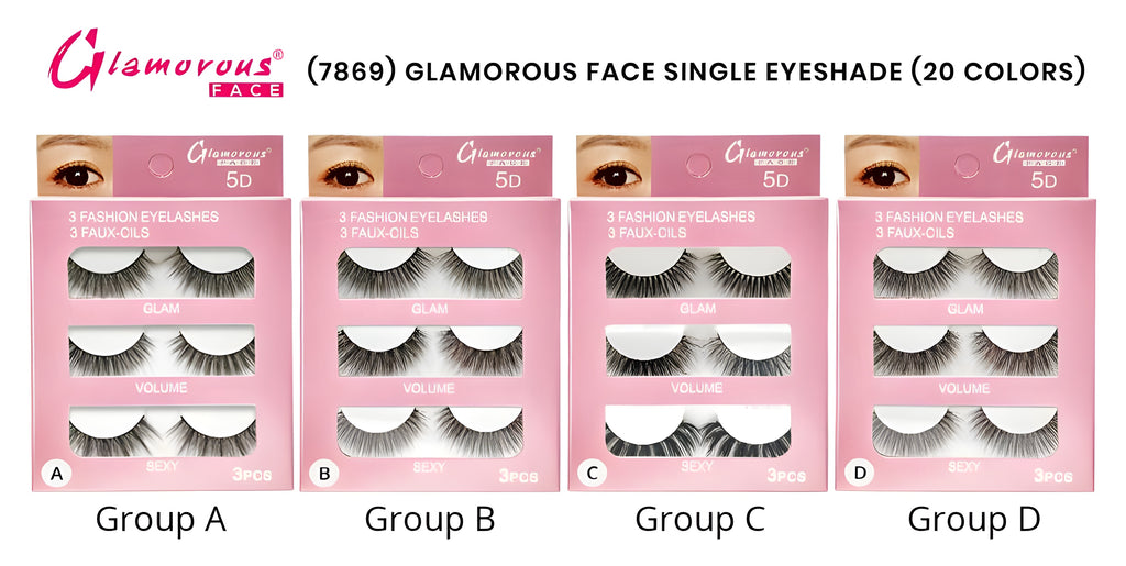 GLAMOROUS FACE 3 FASHION EYELASHES