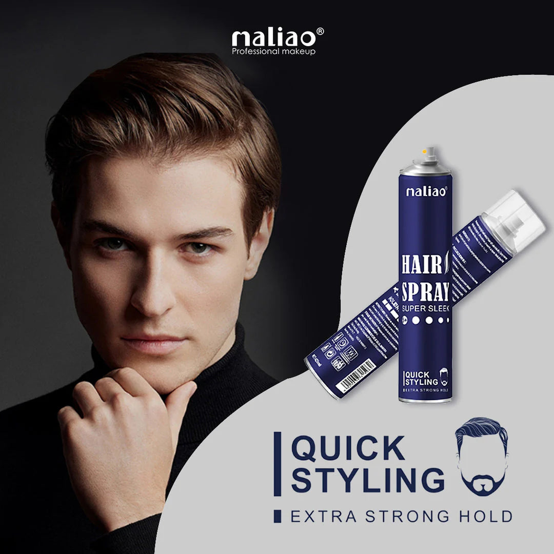 Maliao Super Sleek Hair Spray Extra Strong Hold For Quick Styling Hair Spray For Men Hair Styling | Hair Setting Spray | Hair Fixing Spray | Strong Hold