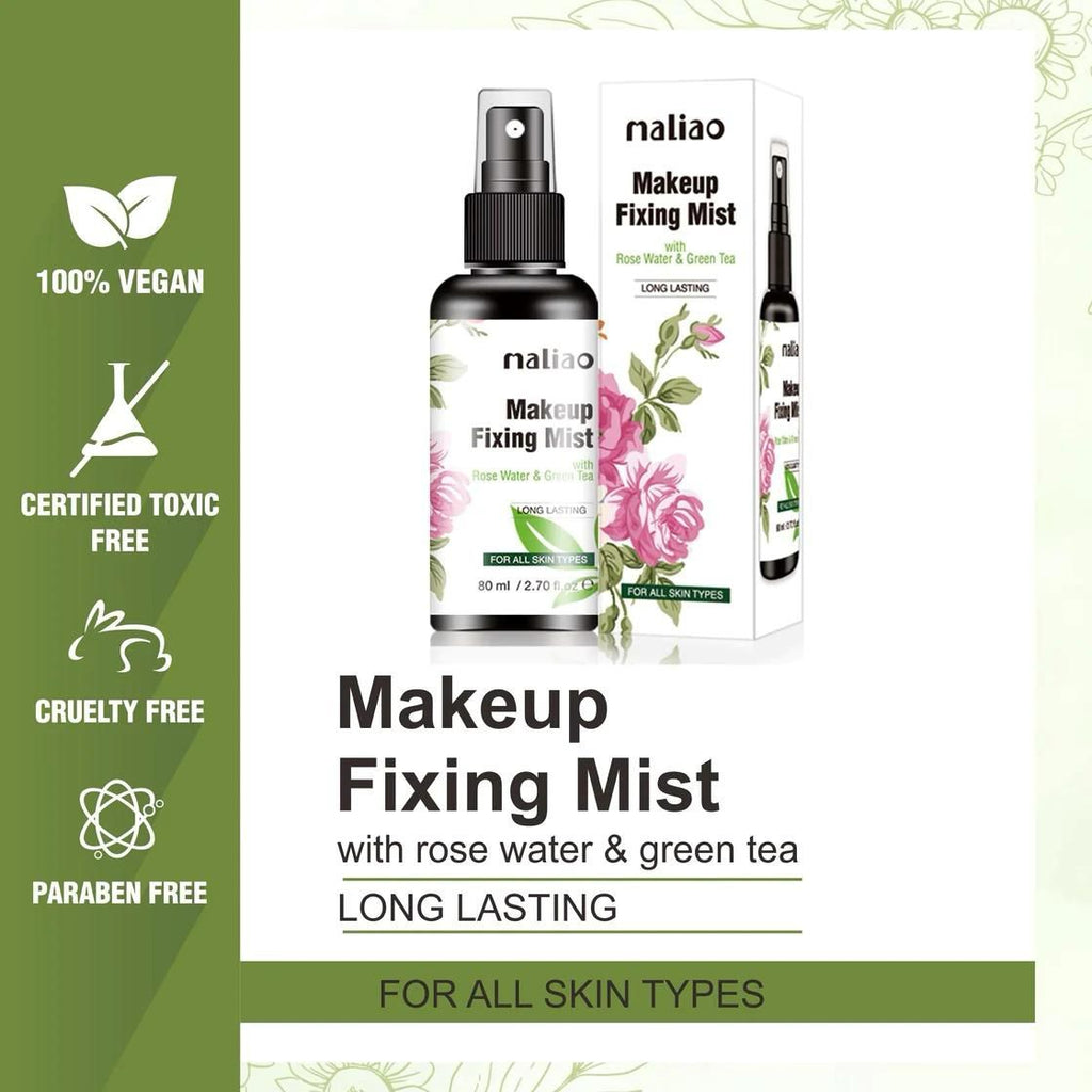 Maliao Makeup Fixing Mist Rose Water & Green Tea 80ml