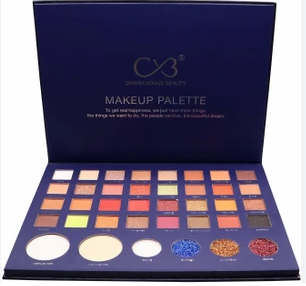 CVB 38 makeup palette colors +Highlighter Palatte