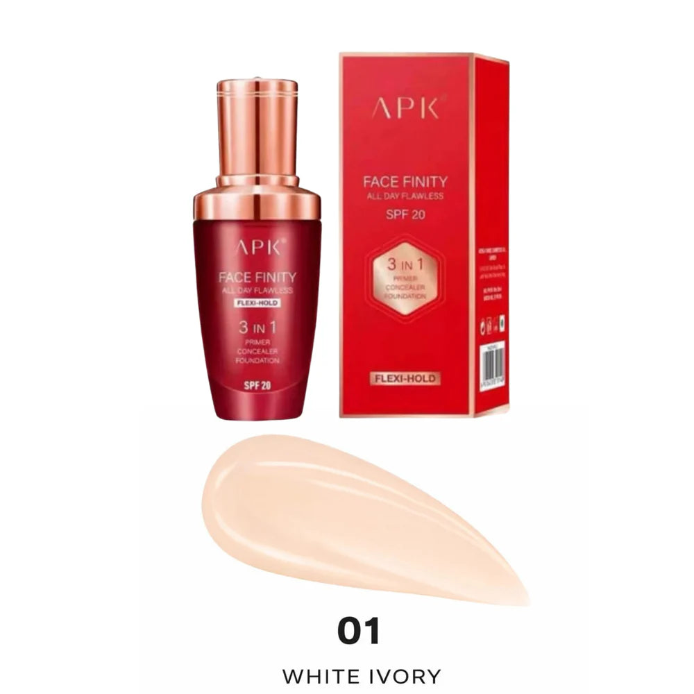 APK 3IN1 FACE FINITY PRIMER&CONCEALER&FOUNDATION