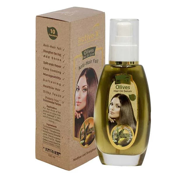 Silky Cool Active X Hair Oil Serum-Olives 100ml