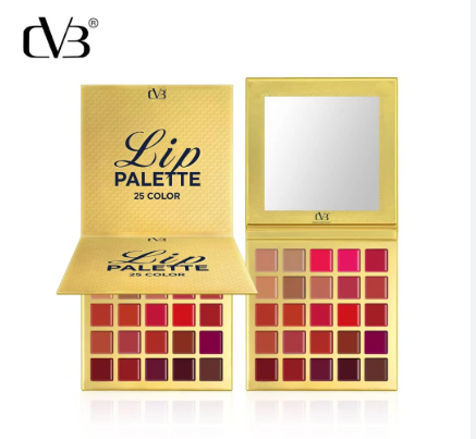 Cvb 25 Color Lipstick Lip Gloss Palette