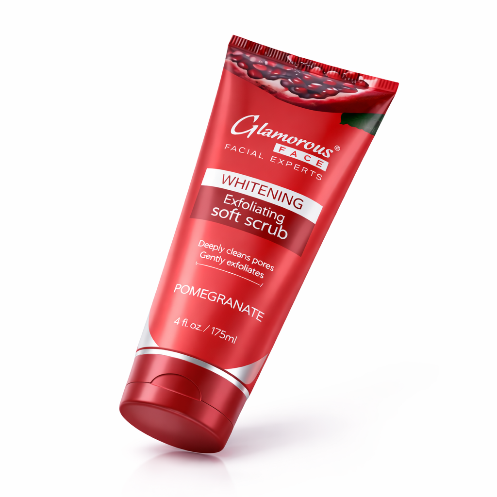 GLAMOROUS FACE WHITENING EXFOLIATING SOFT SCRUB