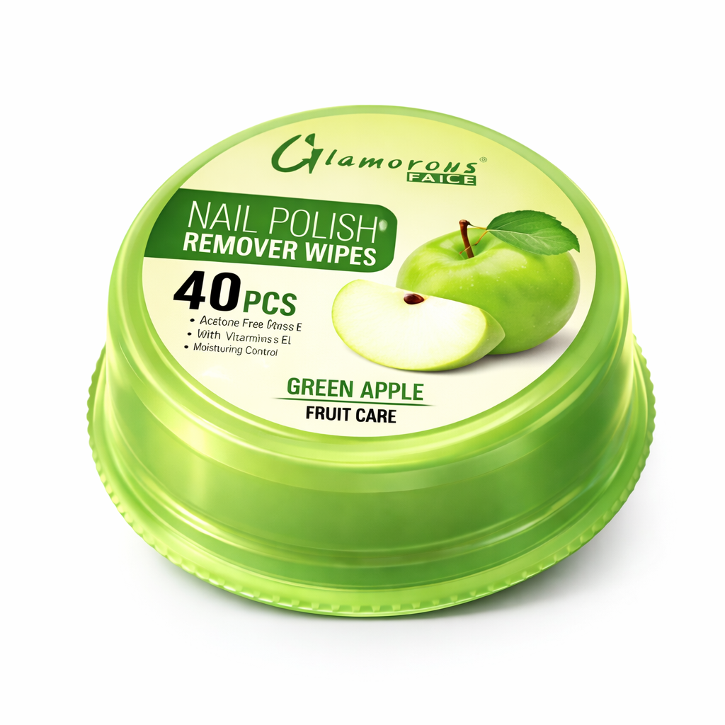 GLAMOROUS FACE GRAPES NAIL POLISH REMOVER WIPES