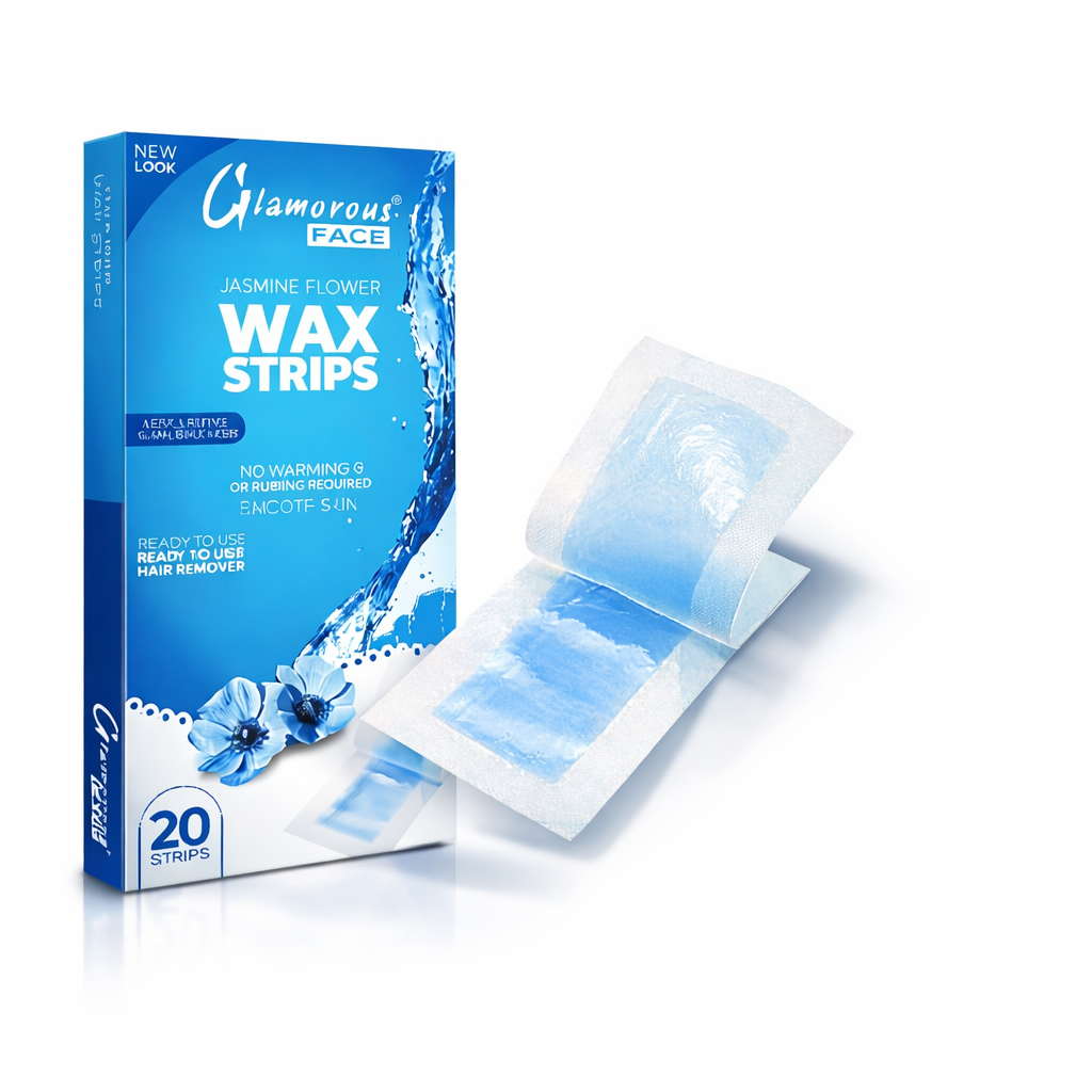 GLAMOROUS FACE JASMINE FLOWER WAX STRIPS SMOOTH SKIN