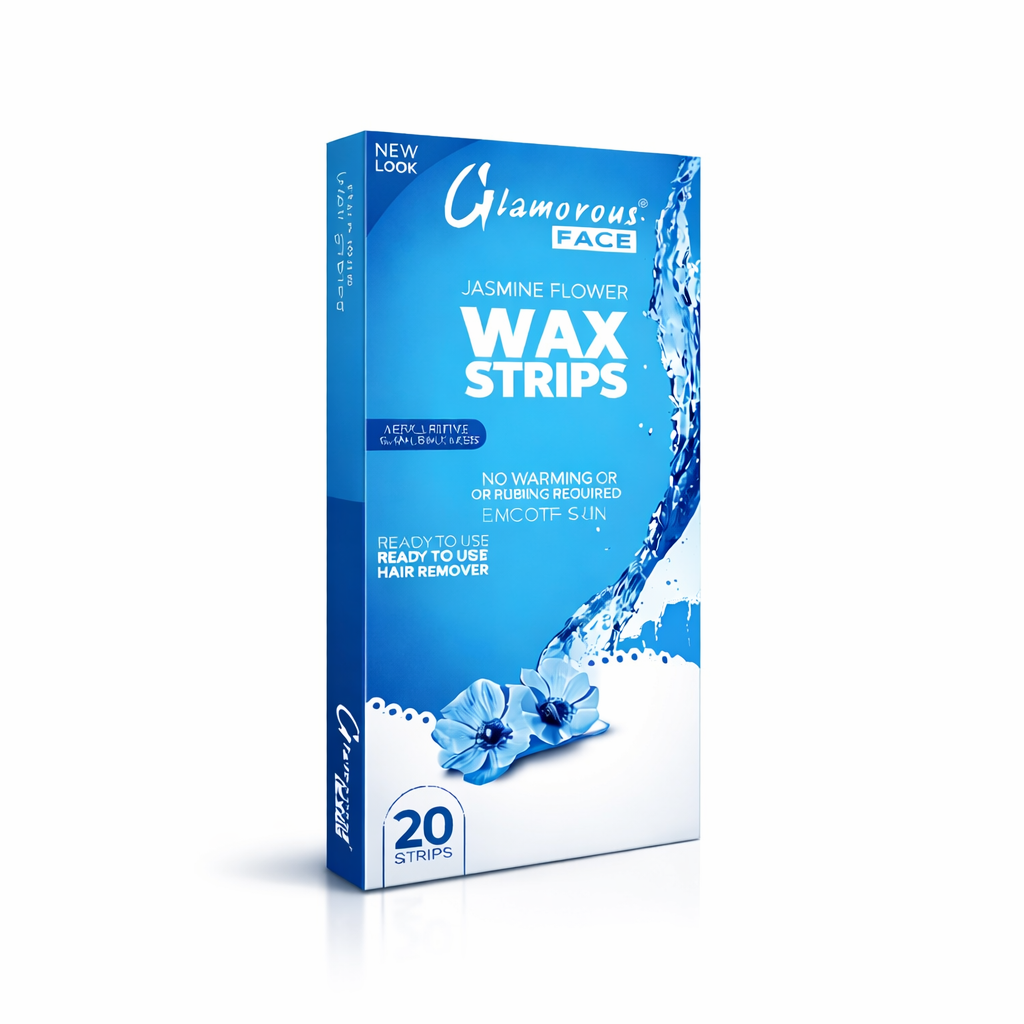 GLAMOROUS FACE JASMINE FLOWER WAX STRIPS SMOOTH SKIN