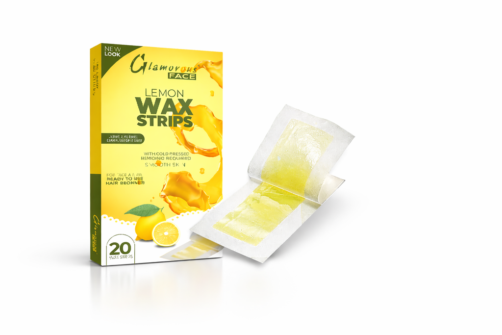 GLAMOROUS FACE LEMON WAX STRIPS SMOOTH SKIN