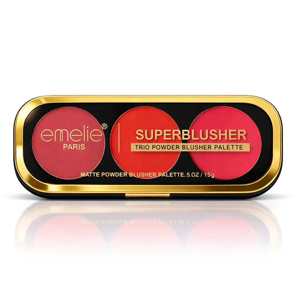 EMELIE 3 COLOR SUPER BLUSHER PALLETE