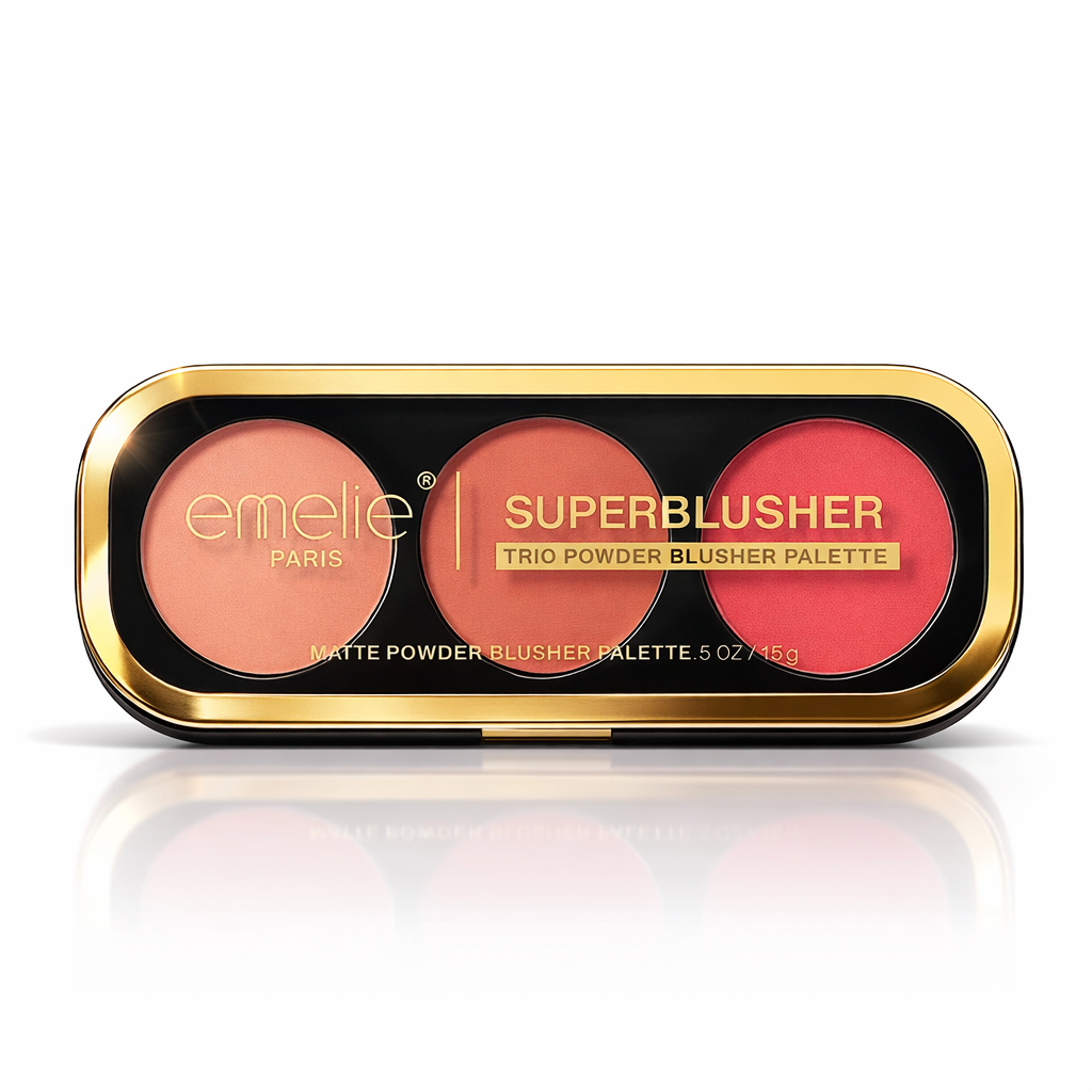EMELIE 3 COLOR SUPER BLUSHER PALLETE