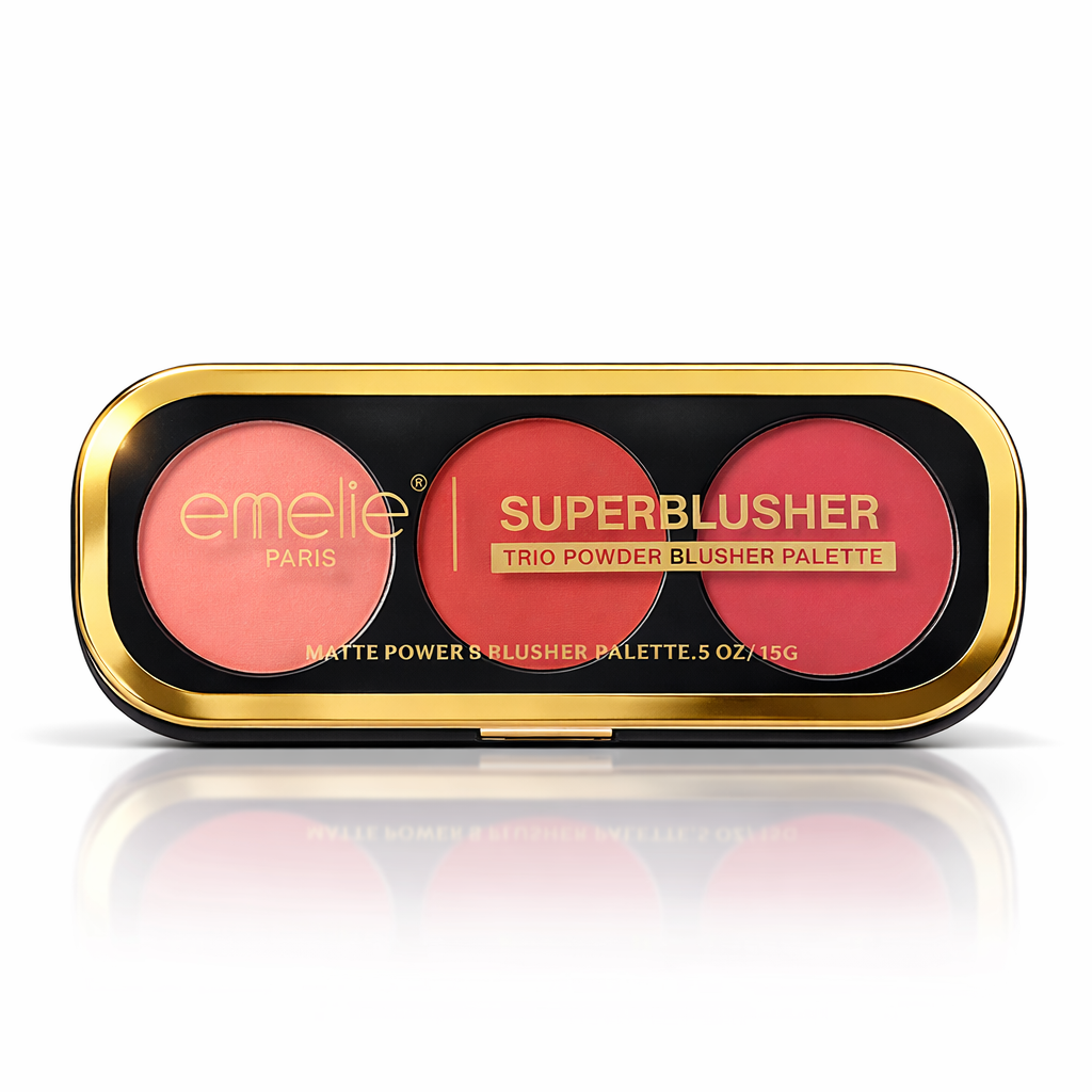 EMELIE 3 COLOR SUPER BLUSHER PALLETE