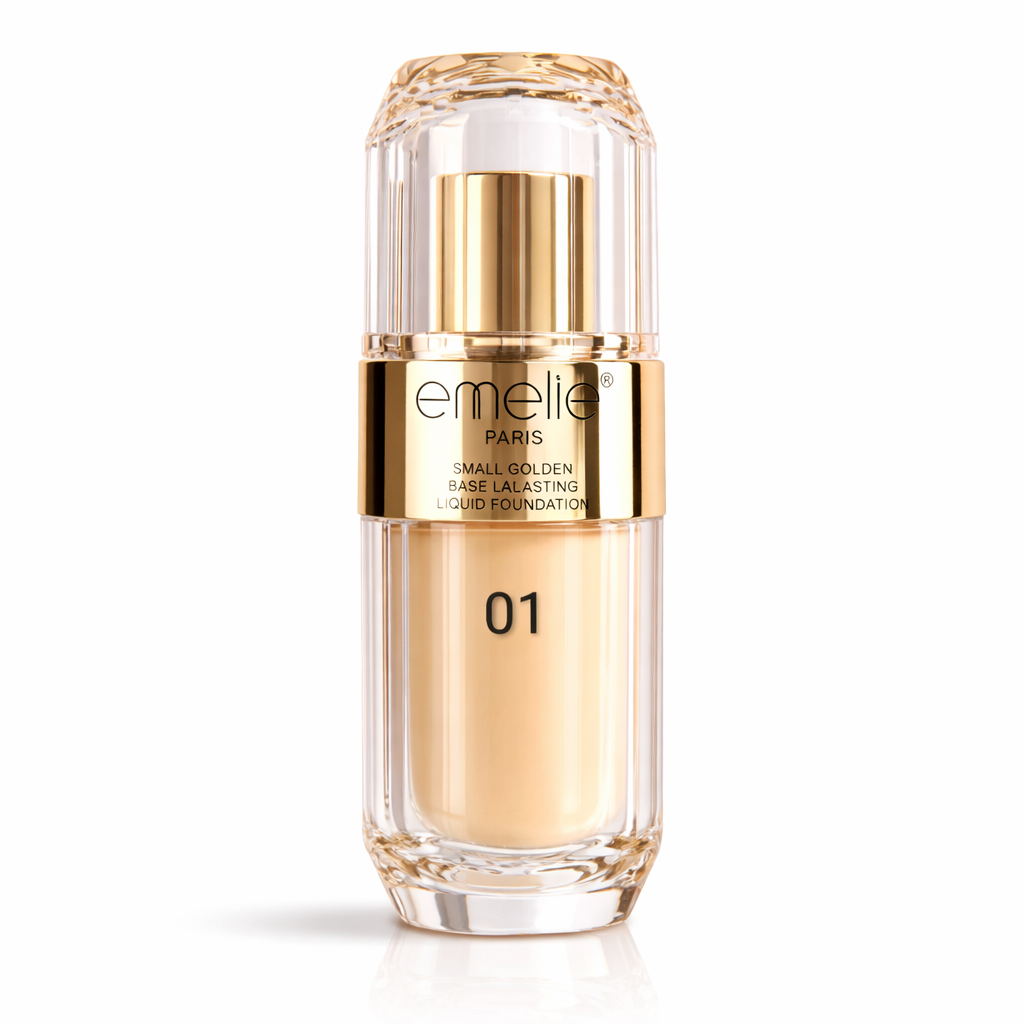 EMELIE SMALL GOLD SPF30 LIQUID FOUNDATION