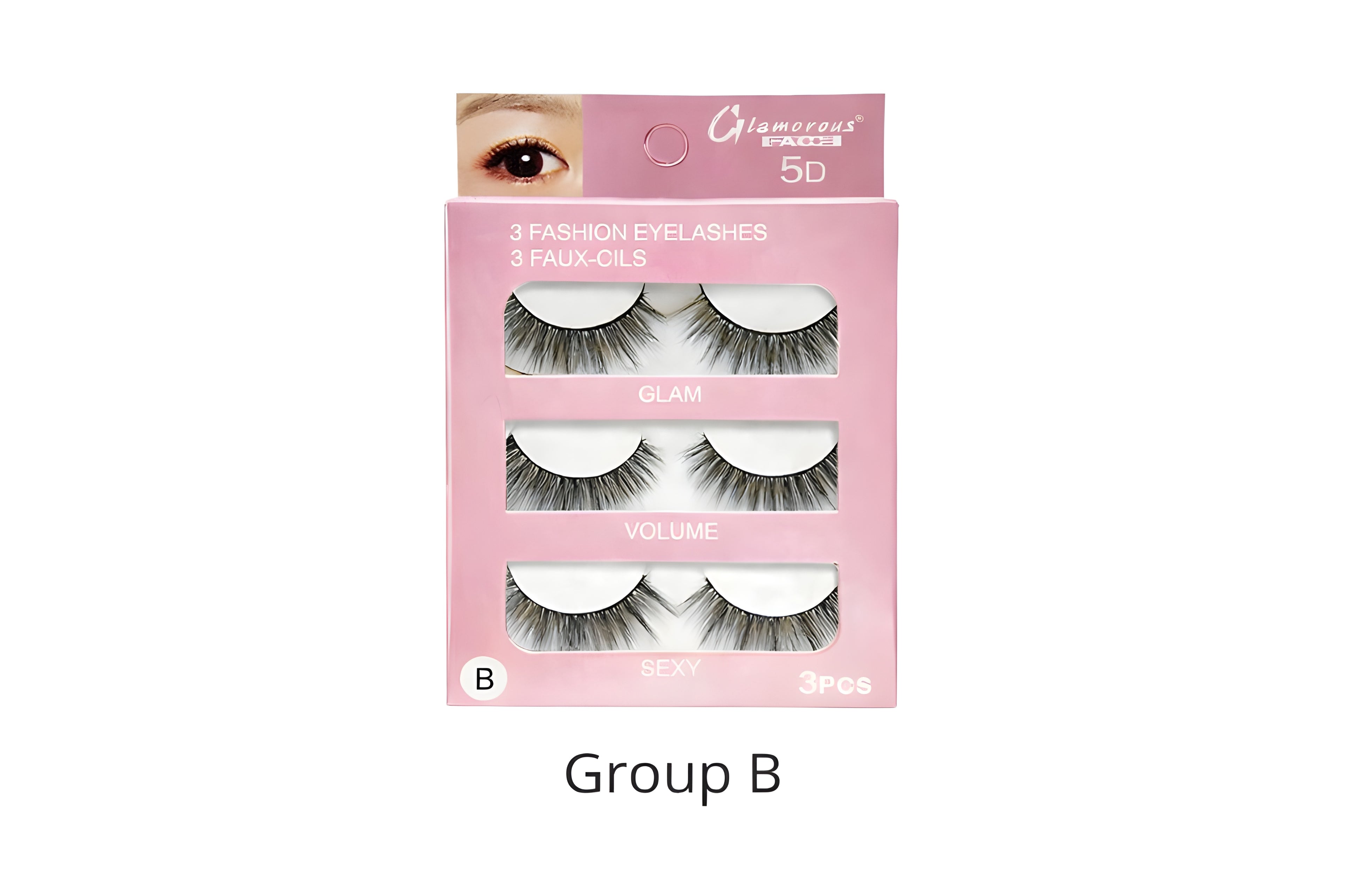 GLAMOROUS FACE 3 FASHION EYELASHES