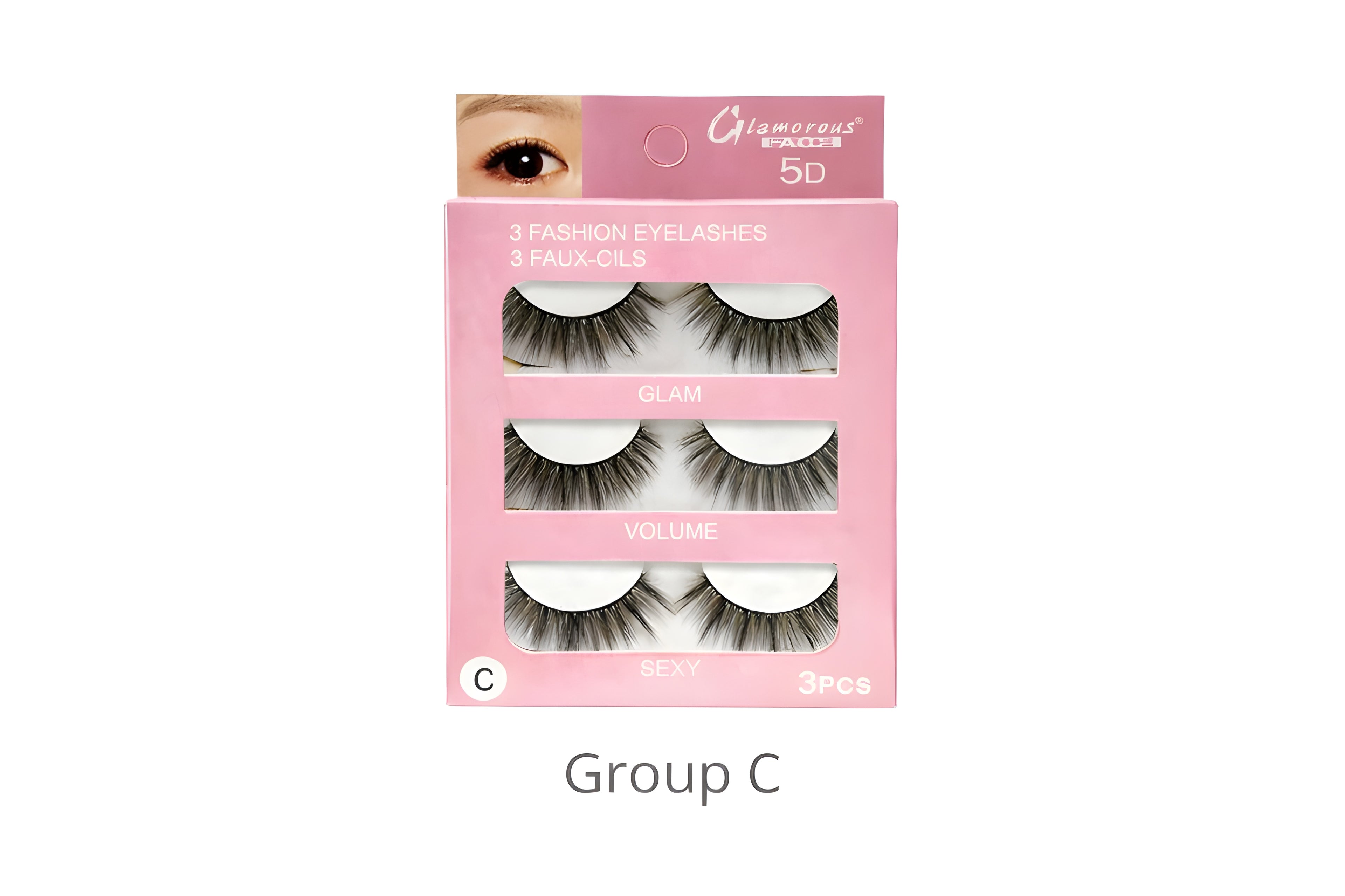 GLAMOROUS FACE 3 FASHION EYELASHES