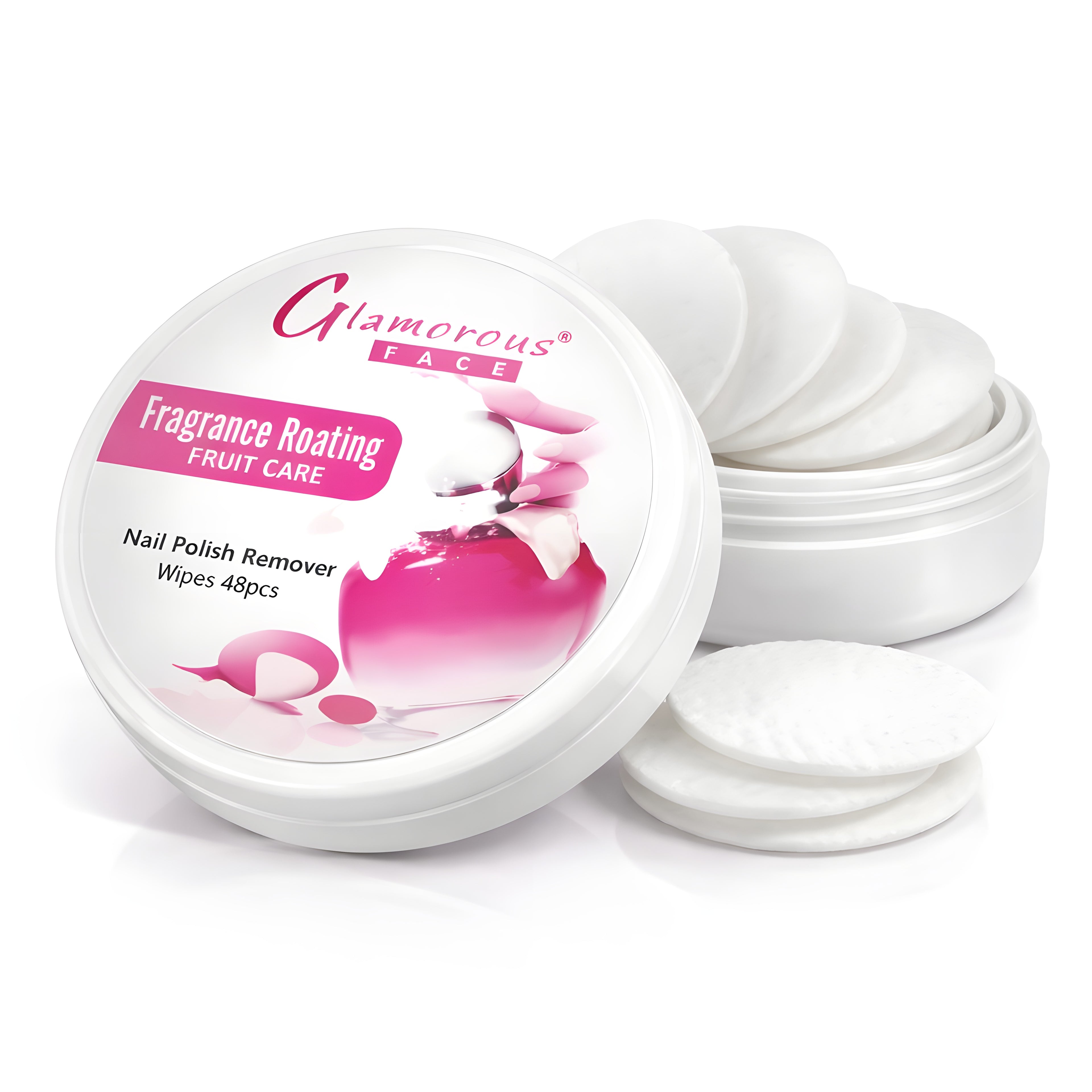 GLAMOROUS FACE FRAGRANCE FLOATING NAIL POLISH REMOVER WIPES