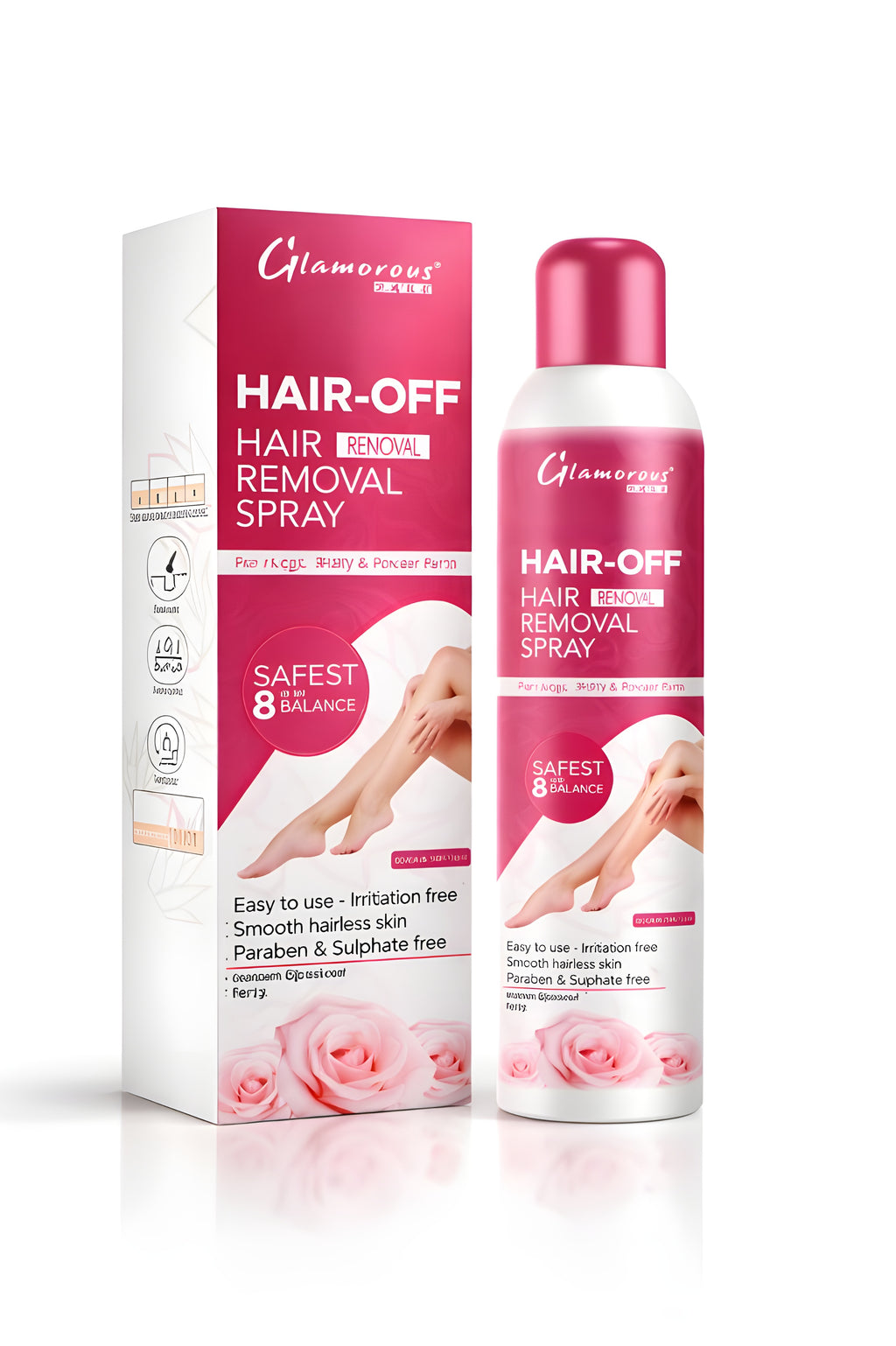 GLAMOROUS FACE GLAMOROUS HAIR-OFF ALOEVERA SPRAY