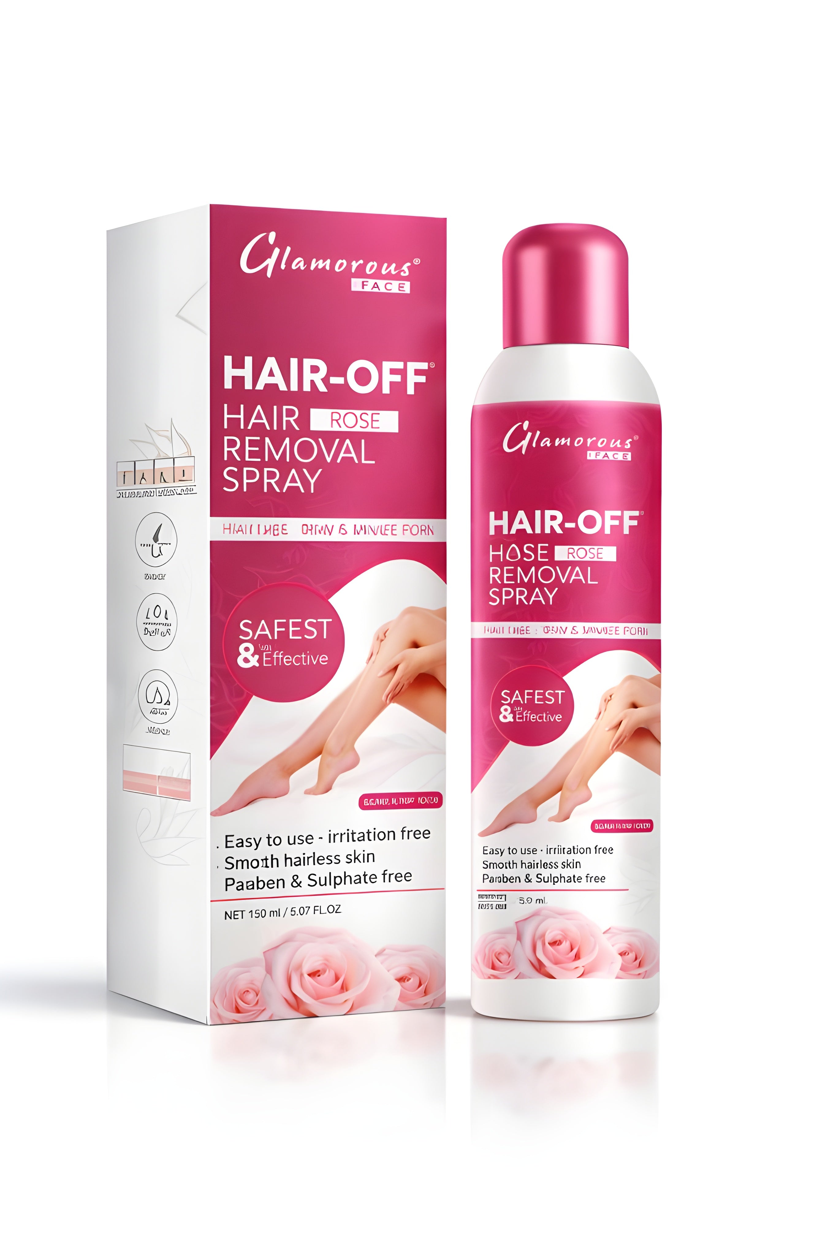 GLAMOROUS FACE GLAMOROUS HAIR-OFF ALOEVERA SPRAY