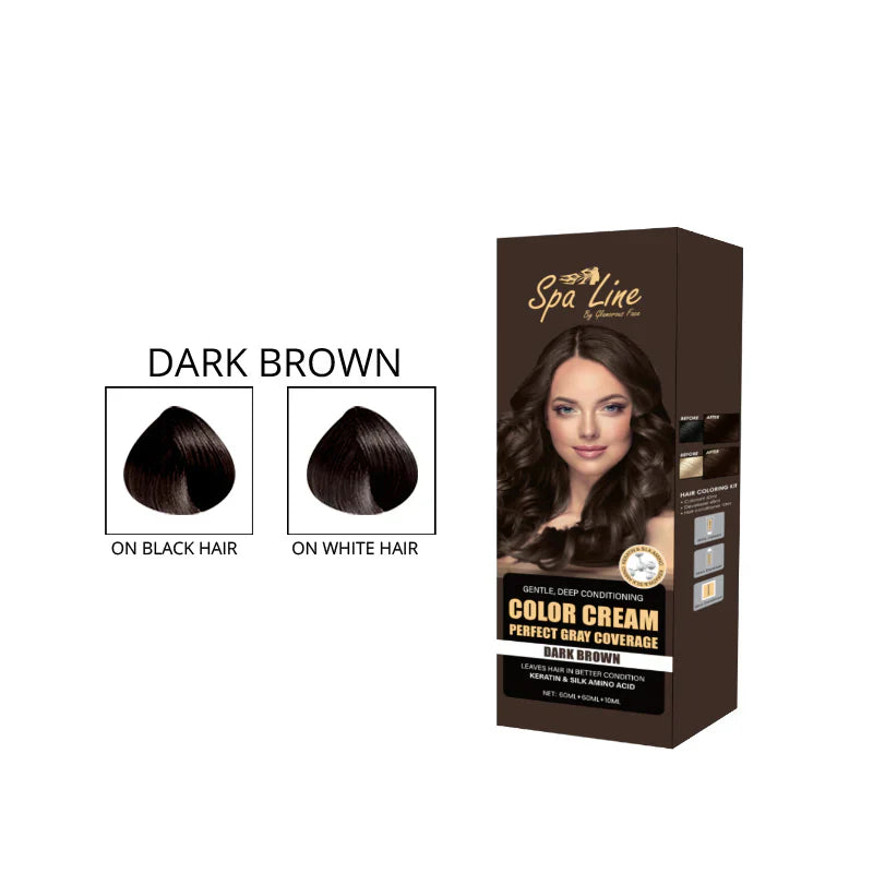 COLOR CREAM DARK BROWN 60ML SPALINE