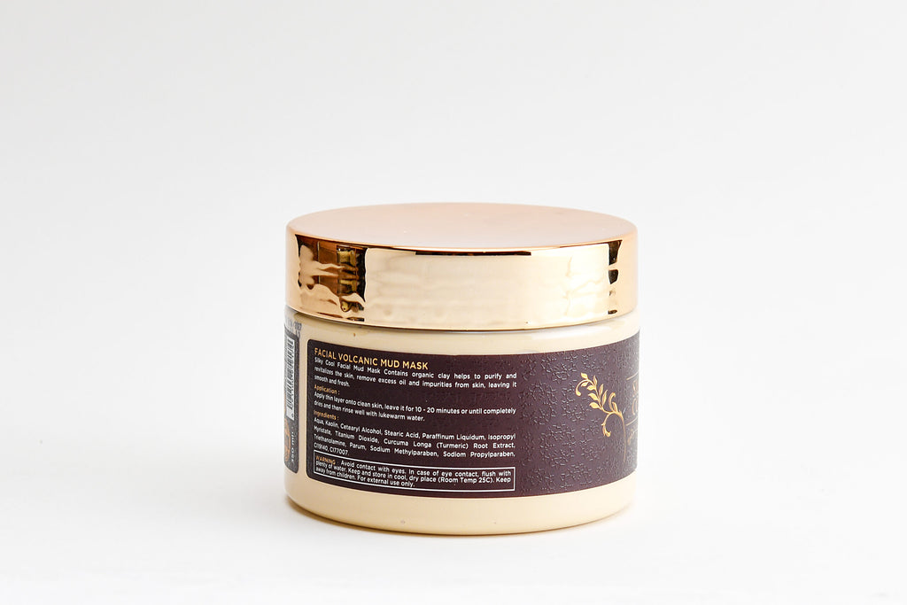 Silky Cool Gold Facial Volcanic Mud Mask 350ml