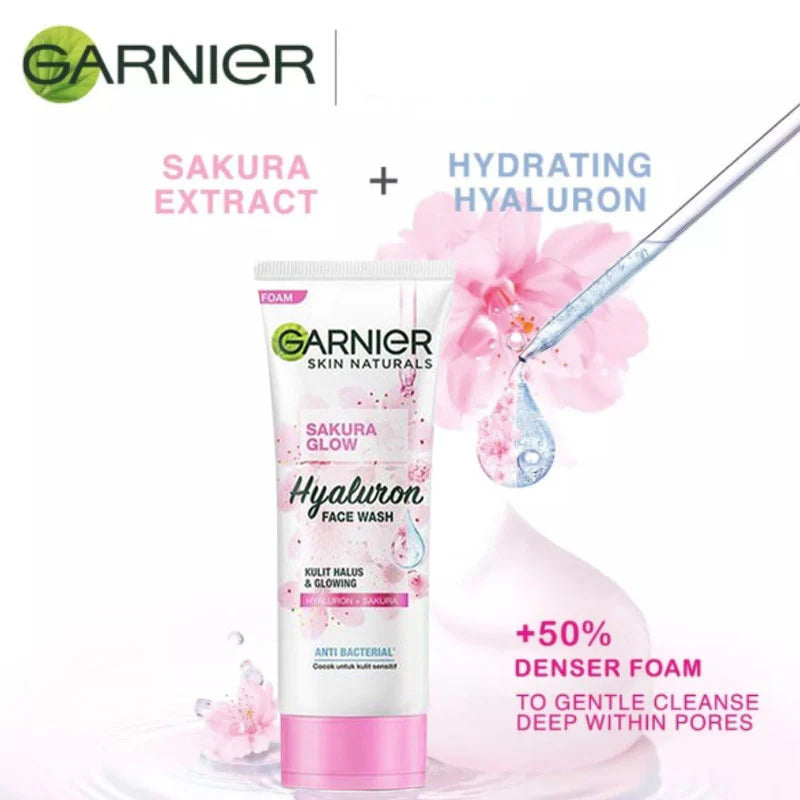 GARNIER SAKURA GLOW FACEWASH-100ML