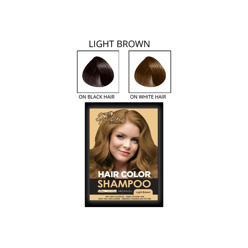 HAIR COLOR SHAMPOO LIGHT BROWN 30ML