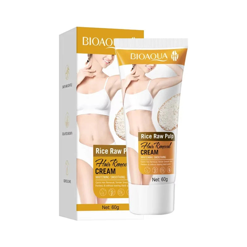 BIOAOUA RICE PULP HAIR REMOVING CREAM-150ML