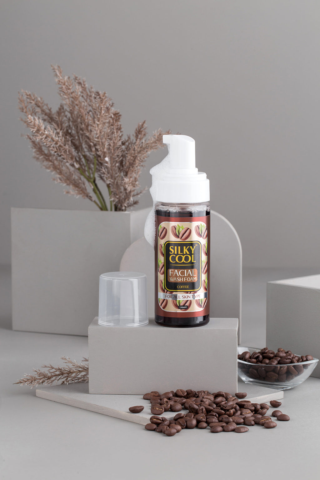 Silky Cool Face Wash Foam Coffee 150ml