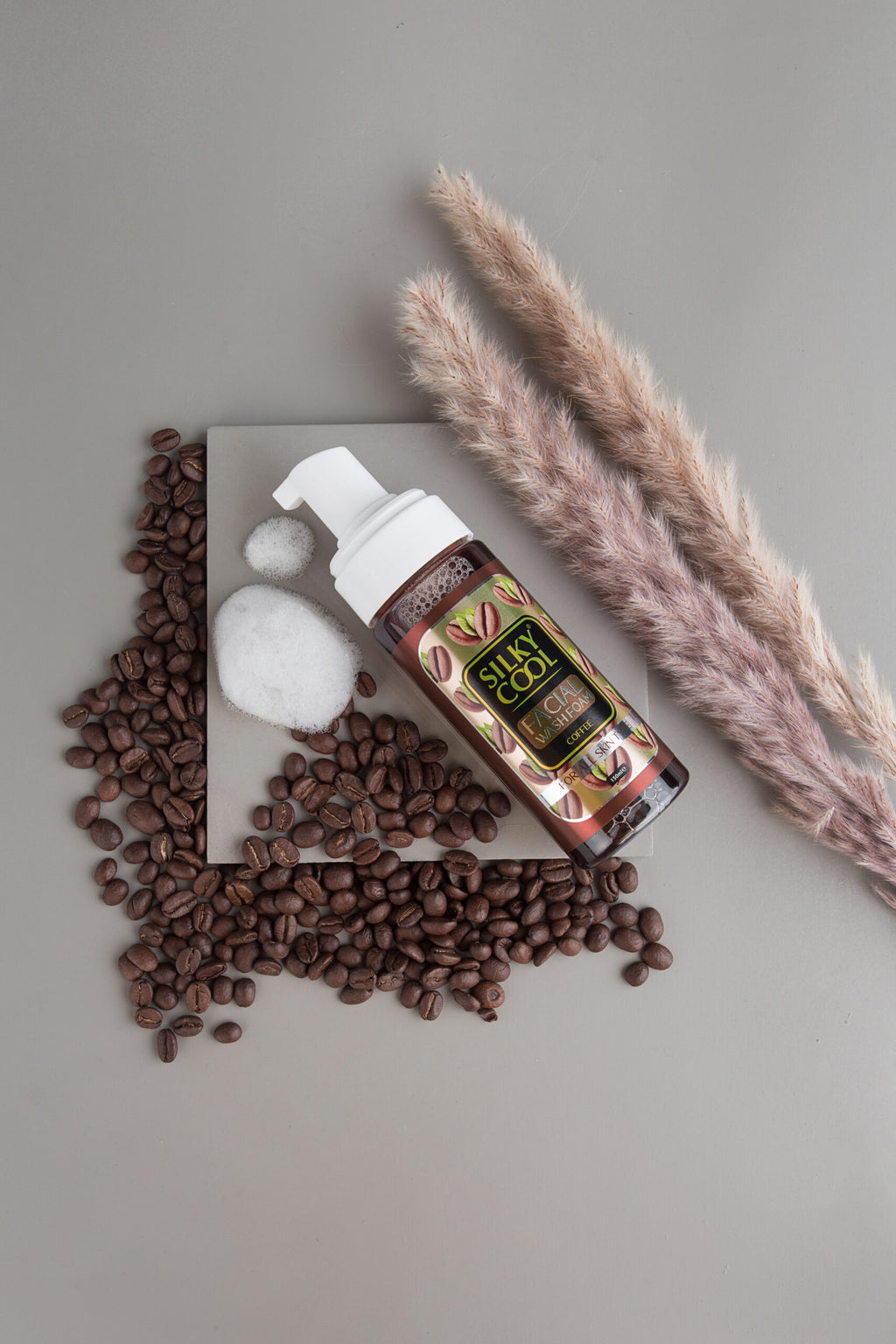 Silky Cool Face Wash Foam Coffee 150ml