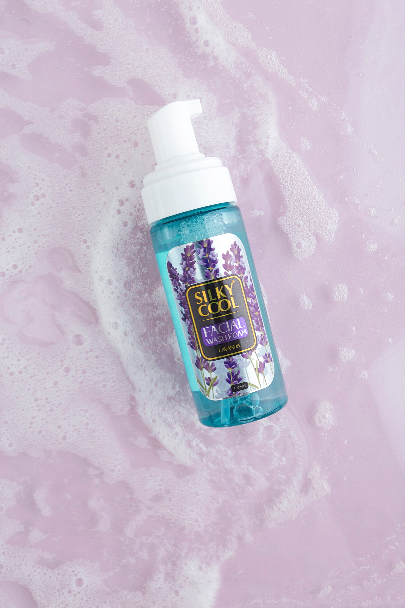 Silky Cool Face Wash Foam Lavender 150ml