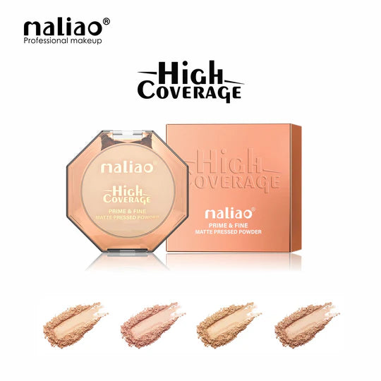 Maliao High Coverage Prime & Fine Matte Pressed Powder M401