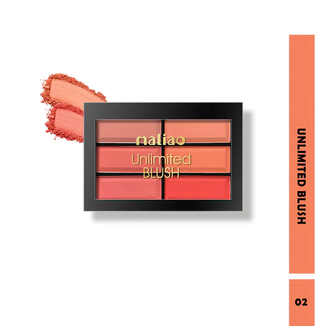 Discover Radiant Cheeks with Maliao Unlimited Blush Palette (01) 18g