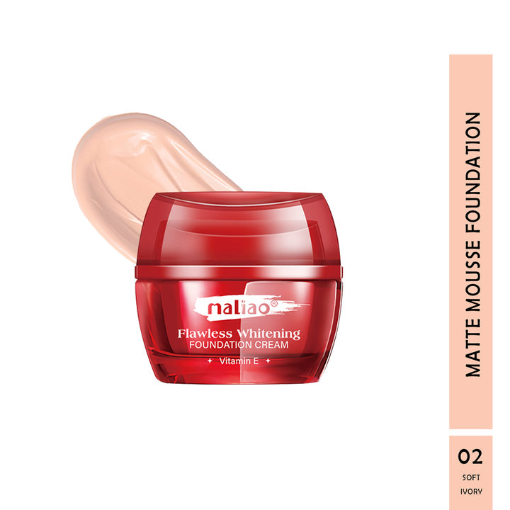 Maliao Flawless Whitening Foundation Cream with Vitamin E M337
