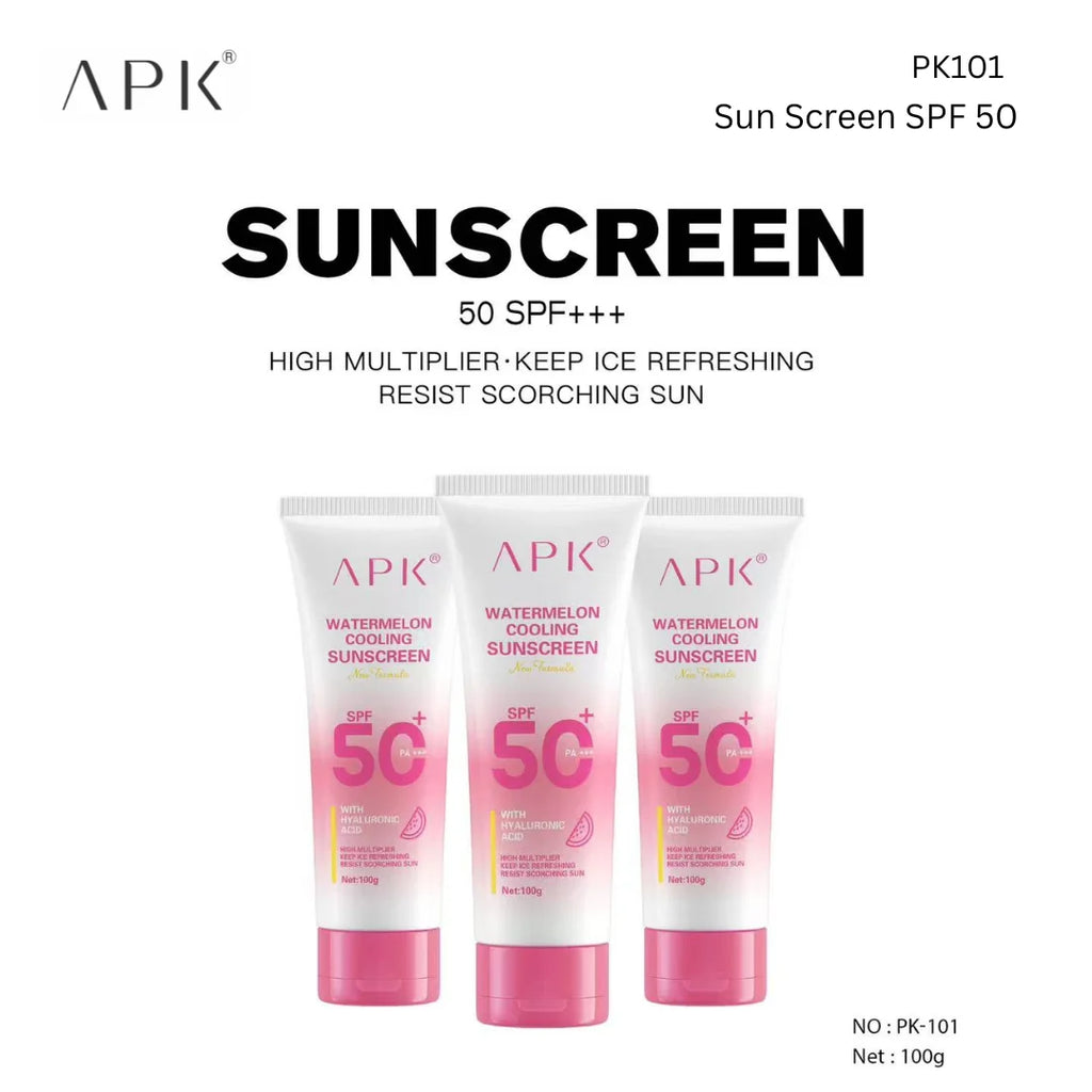 APK Sun Screen SPF 50 with New Formula - Waterproof Protection