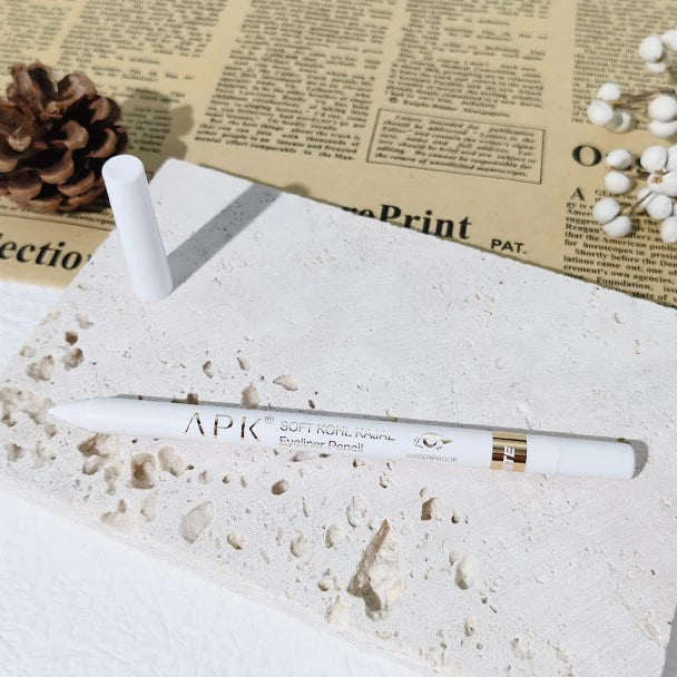 Sale APK Pure White Waterproof Soft Kohl Kajal Eyeliner Pencil