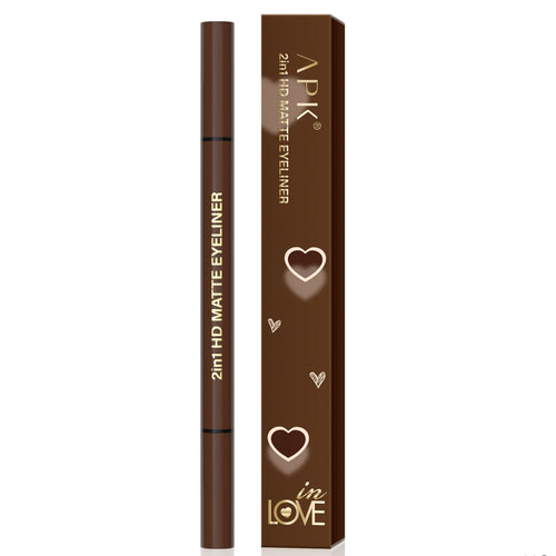 APK 2in1 HD Matte Eyeliner Black Waterproof