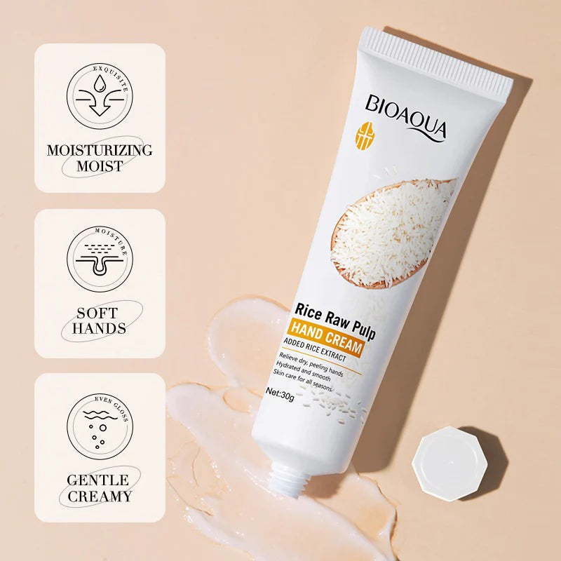 BIOAOUA RICE PULP HAND MASK 30G