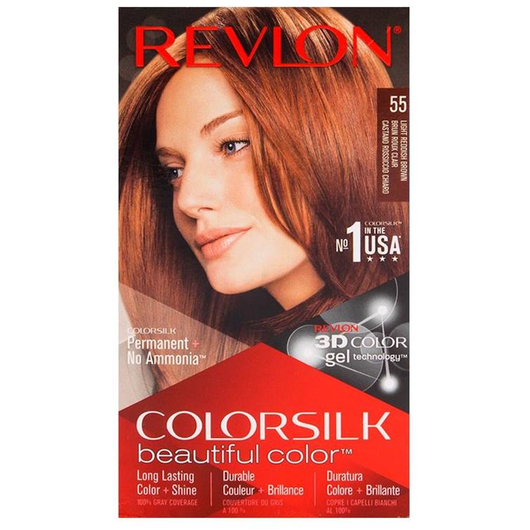 Revlon Colorsilk Light Reddish Brown Hair Color 55