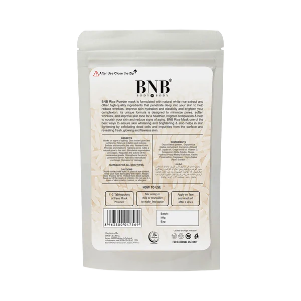BNB Rice Extract Mask 120G