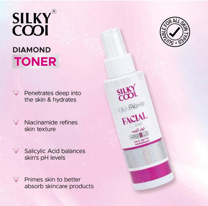 Silky Cool Diamond Facial Toner 140ml